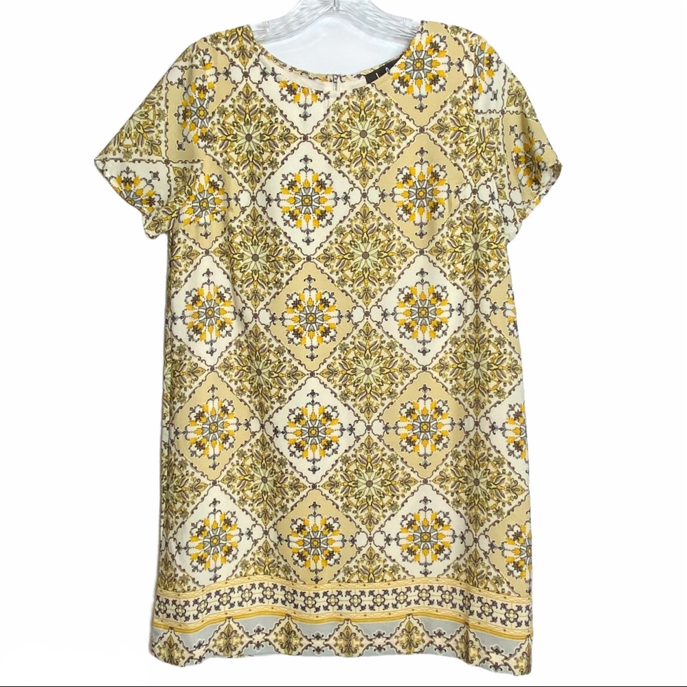 Lulus Paisley Lined Short Sleeve Sheath Dress.  Size Medium - Picture 2 of 8